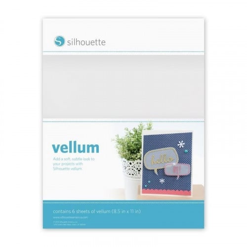 سيلويت ورق شبه شفاف أبيض قابل لطباعة مجموع 6 أوراق