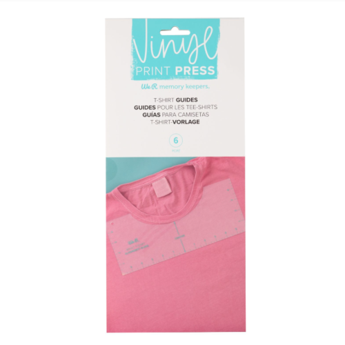 دليل القياسات ومحاذاة الطباعة على التيشيرت - 6 قطع