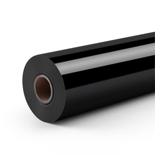 لفة فينيل حراري (أسود لامع)