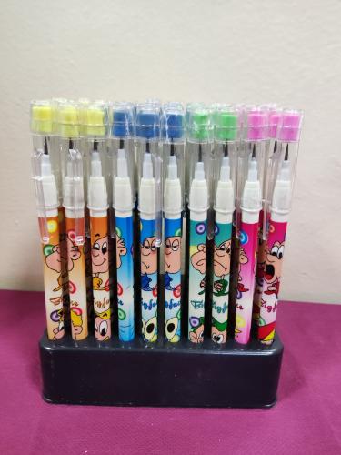 أقلام رصاص بعدة ألوان ثنين بريال