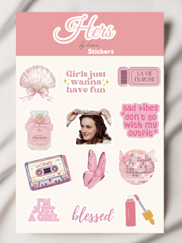 Her A5 Stickers Sheet | ستكرز