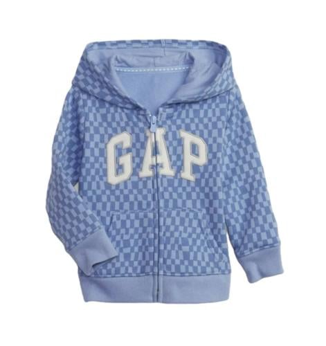 بلوفر بناتي ازرق بنقش قاب Gap
