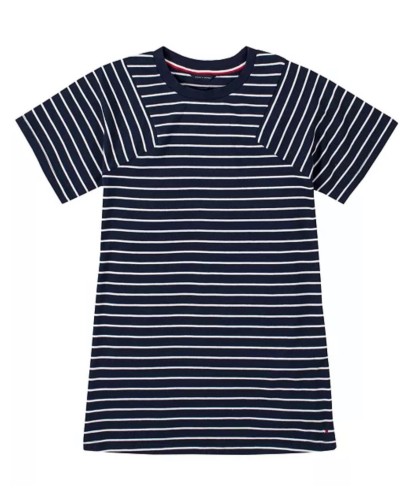 فستان بناتي تومي هيلفيغر (Tommy Hilfiger) اكحلي مخ...