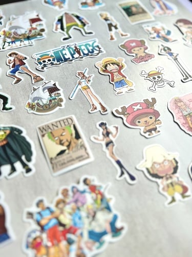 مجموعة ستكرات ون بيس ( 10 قطع )