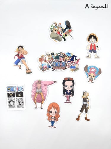 مجموعة ستكرات ون بيس ( 10 قطع )