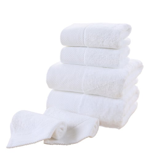 منشفة وجه فندقية لون أبيض 32×32 سم