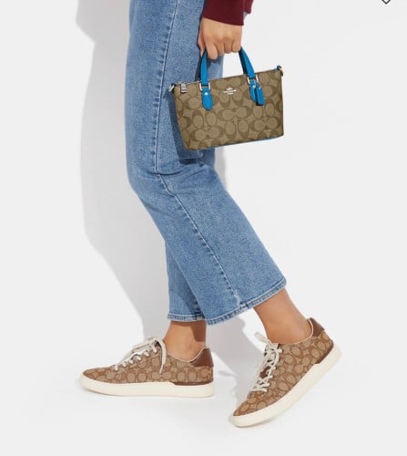 Coach Mini Gallery Crossbody In Signature Canvas ت...