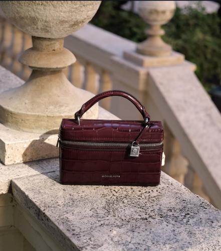 Michael Kors Jana Extra-Small Crocodile Embossed Leather Crossbody Bag, order 2-4 weeks