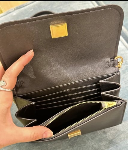 توري بورش شنطه كروس حجم صغير ستراب جلد وسلسله في ج...