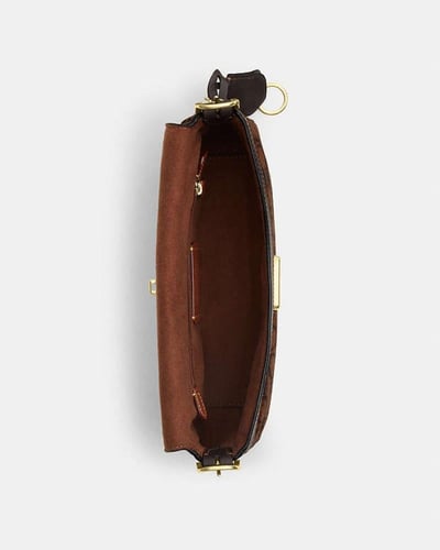 كوتش Etta Small Flap Shoulder Bag In Signature Che...