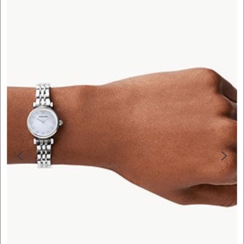 Emporio Armani Women's Two -Hand Stainless Steel W...
