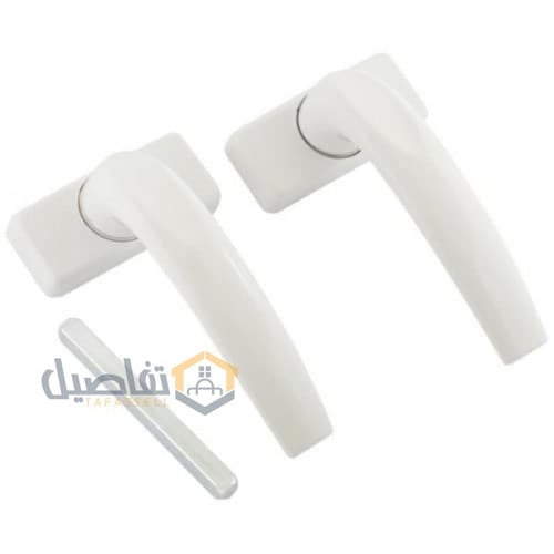 ايادي المنيوم عريض ابيض