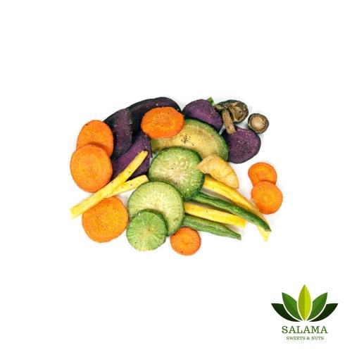 خضار مجففة مقرمشة بالبهارات