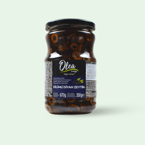زيتون شرائح اسود تركي 670ج OLEA