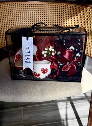 بوكس شتوي اسود و احمر