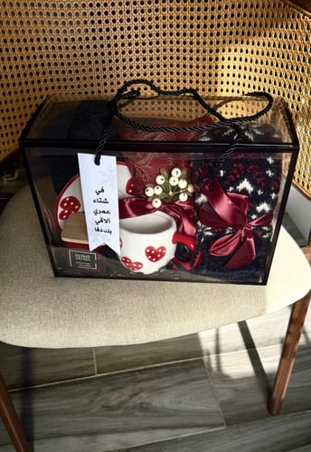 بوكس شتوي اسود و احمر