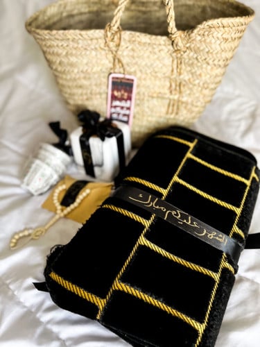 سلة خوص رمضانيه(اسود)