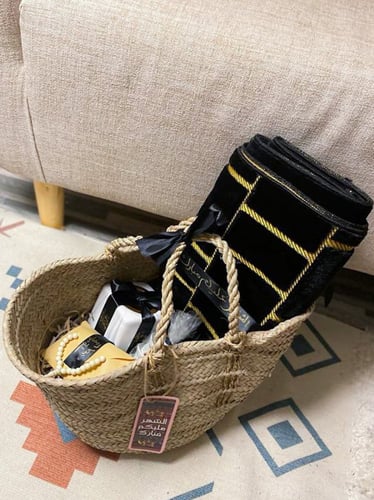 سلة خوص رمضانيه(اسود)