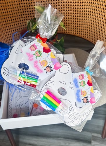 عيديات تلوين الاقنعة للاطفال