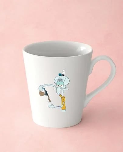 كوب سيراميك للقهوه بطباعه شفيق