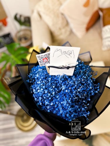 باقه جبسوفيليا + اساور الكبلز