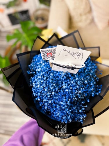 باقه جبسوفيليا + اساور الكبلز