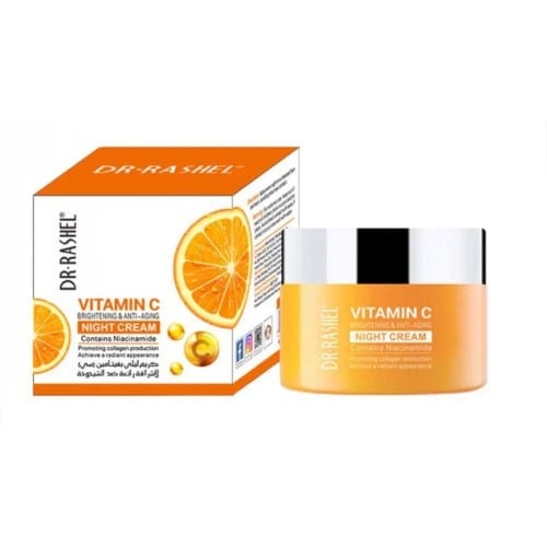 كريم ليلي بفيتامين سي لتفتيح البشرة ومكافحة الشيخو...