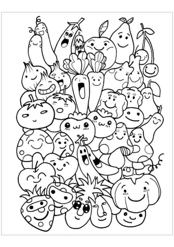 انشطة تلوين للاطفال الأطعمة الشهية