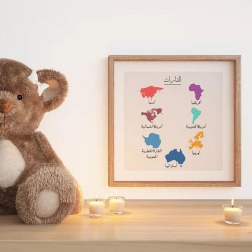 ملصقات تعليم الأطفال الجغرافيا