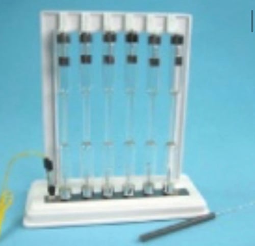 أنابيب تفريغ بحامل