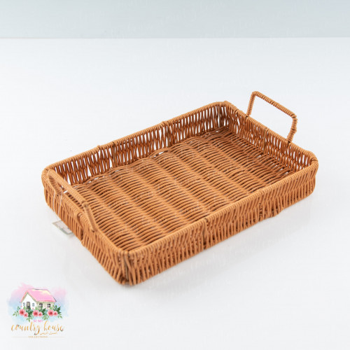 3002 صينية صغيرة مستطيلة من الراتان