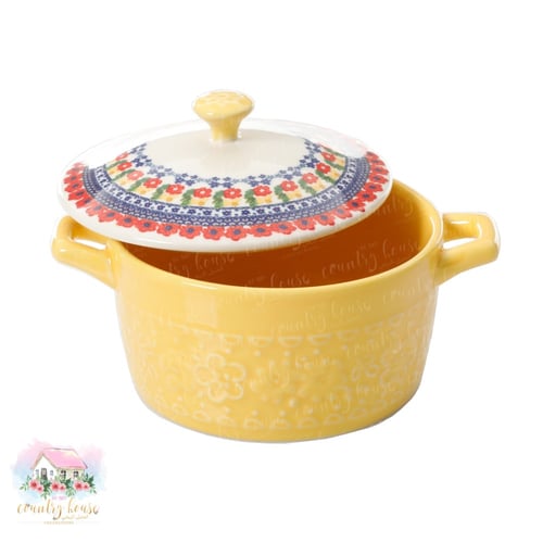 9925 قدور ميني متعددة الاستخدام مع غطاء بألوان زاه...