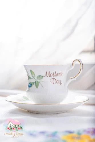3819 كوب مع صحن انتيك Royal Imperial Mother’s Day