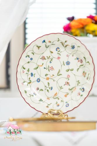 3799 صحن تقديم أنتيك فاخر Staffordshire Oakwood إن...