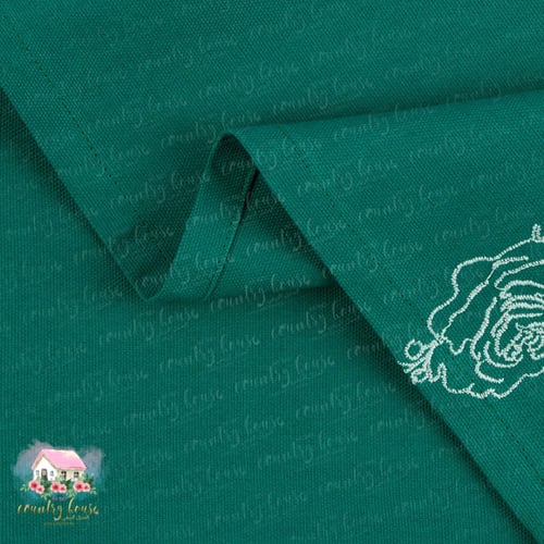 3237 طقم مفارش ملونة ومطرزة مع خواتم للمائدة