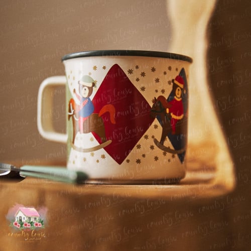 1633 كوب الدب والحصان الخزفي