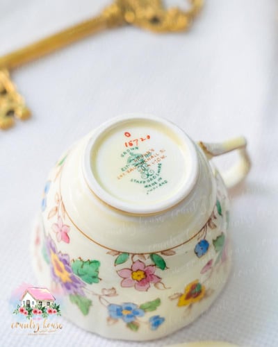 3659 كوب مع صحن انتيك من ستافورد وباراجون