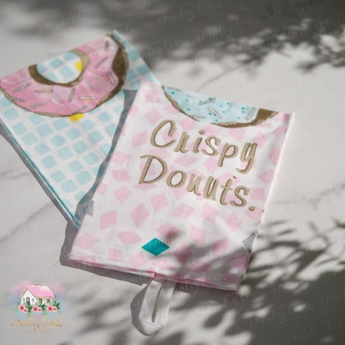 3061 طقم مفارش الدونات بألوان الباستيل