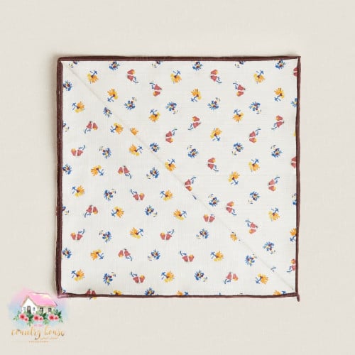 3268 مفرش الورود الملونة بحواف داكنة