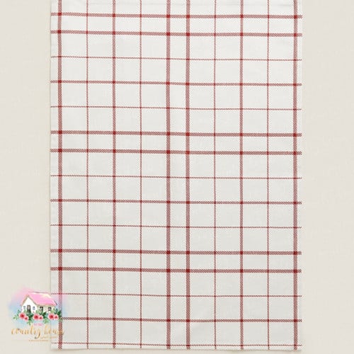 3317 مفرش أبيض مخطط