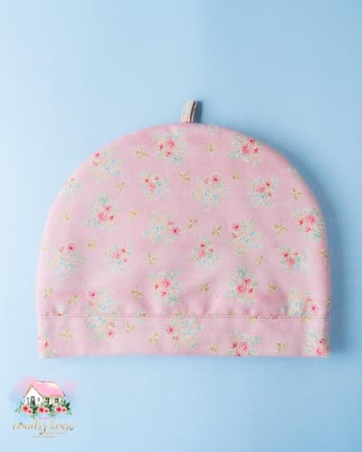 3645 غطاء ابريق الشاي بطابع ريفي لون زهري