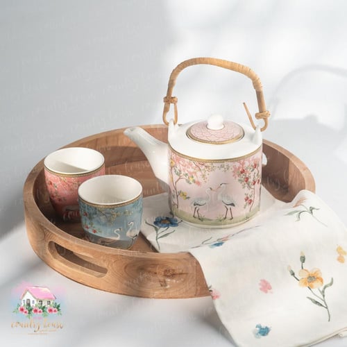 3406 طقم ابريق حديقة الاحلام لشخصين