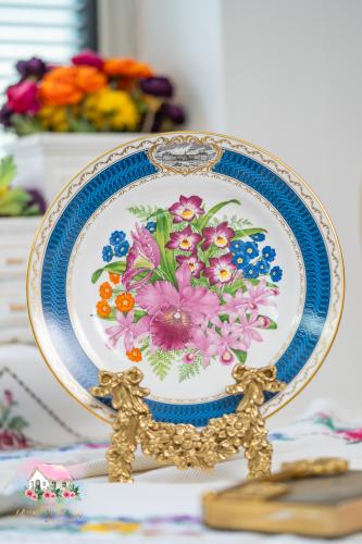 3798 صحن تذكاري أنتيك فاخر Chelsea Flower Show
