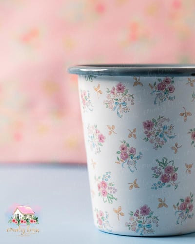 3637 كوب زهور الفجر المعدني