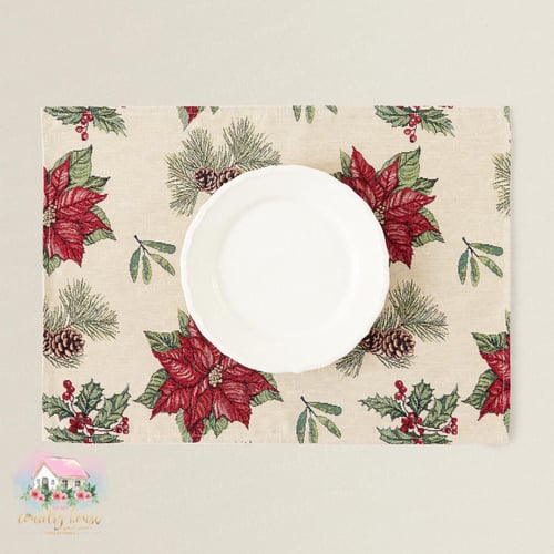 1175 لبادة الوردة الحمراء الشتوية