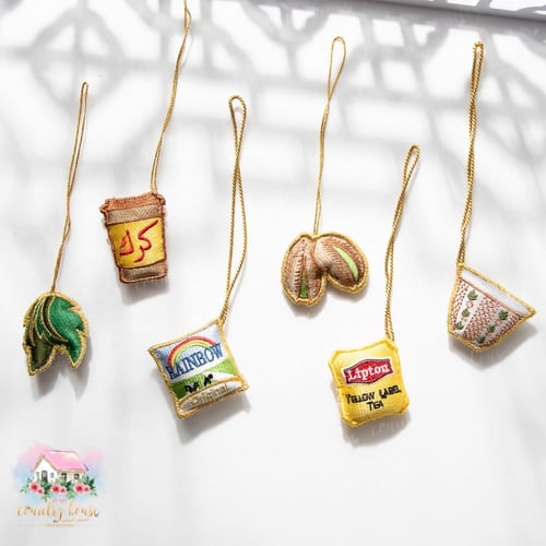 2953 تعليقة النعناع تطريز هاندميد