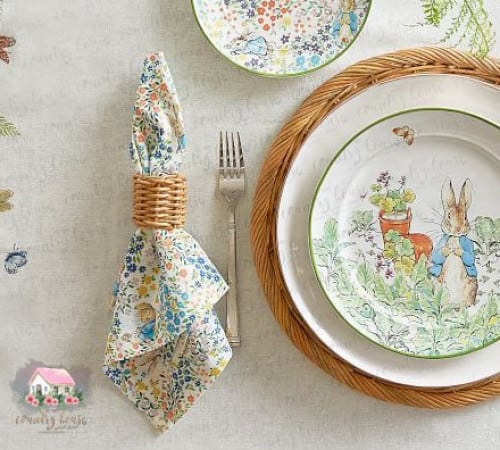 3034 مفرش بنقش ورود من تشكيلة بيتر رابيت