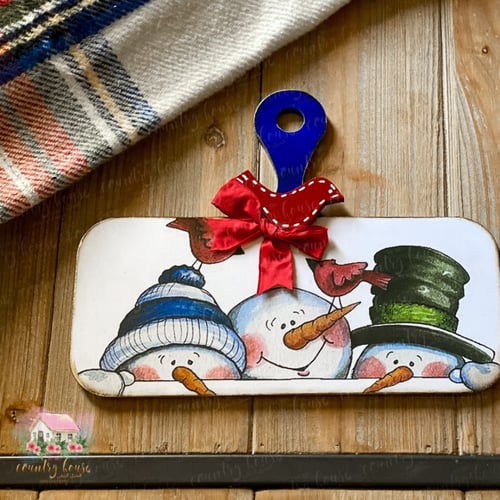 9223 تعليقة رجل الثلج الخشبية هاندميد متعددة الاست...