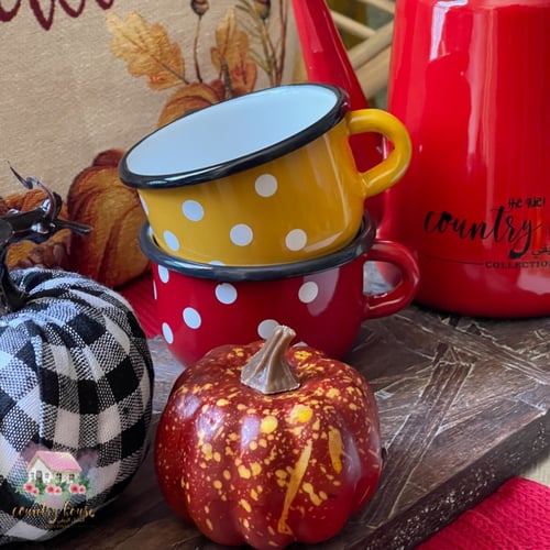 8140 كوب معدني منقط صغير (متوفر بعدة ألوان)