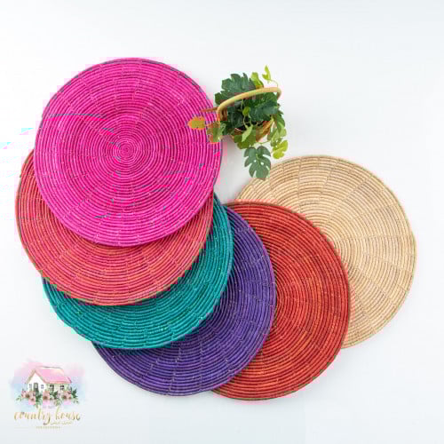 2968 لبادة خوص ملونة